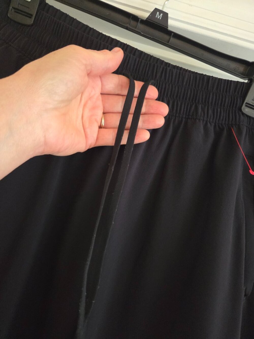 Athleta Black Drawstring A-Line Skirt Size 10 - Picture 5 of 8
